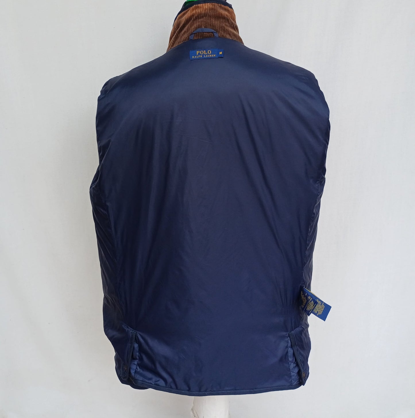 Polo Ralph Lauren Corduroy Collar Quilted Padded Jacket Mens M