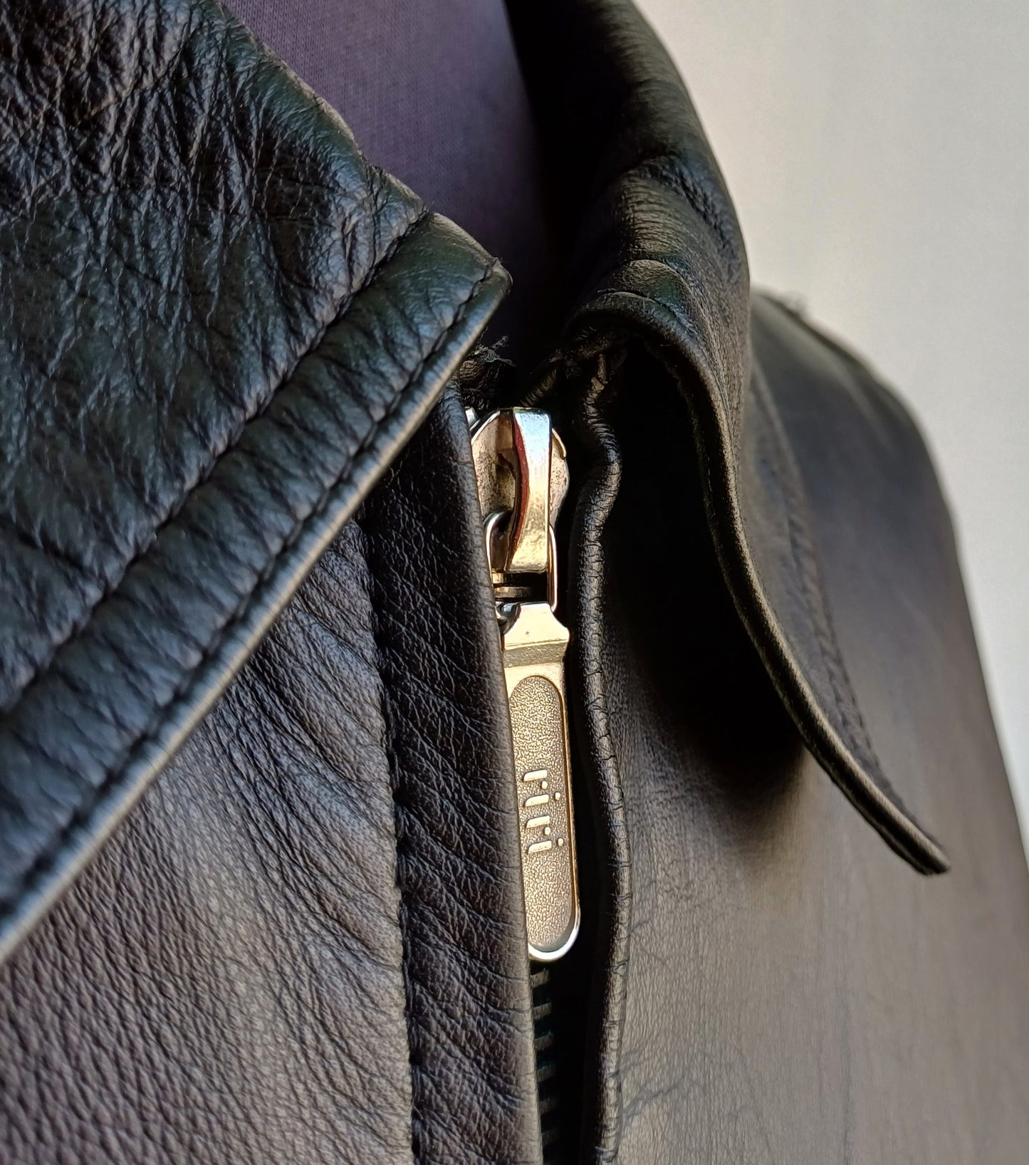 Vintage 1992 German Police Real Leather Jacket With Removable Fleece Lining Mens 2XL