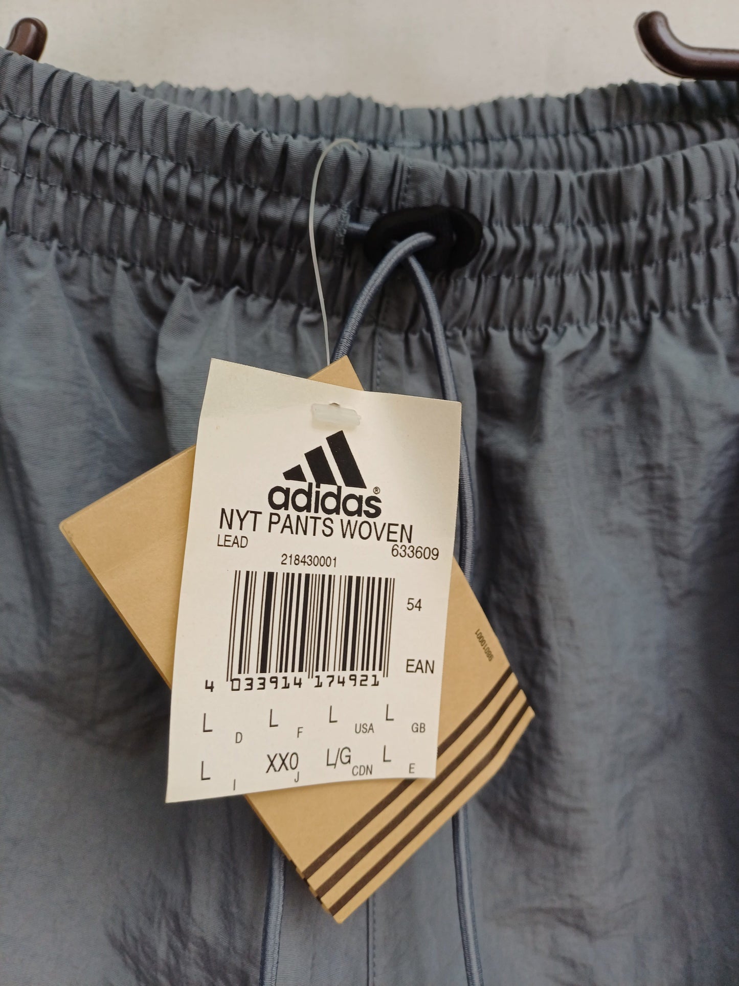 New With Tags 90s Adidas Nylon Track Pants Trousers Mens L