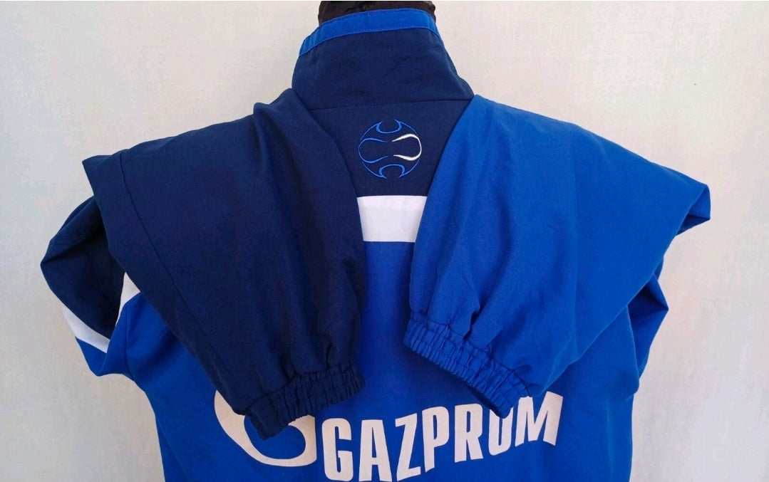 Schalke 2007/2008 Adidas Mesh Lining Zip Track Top Jacket Mens L