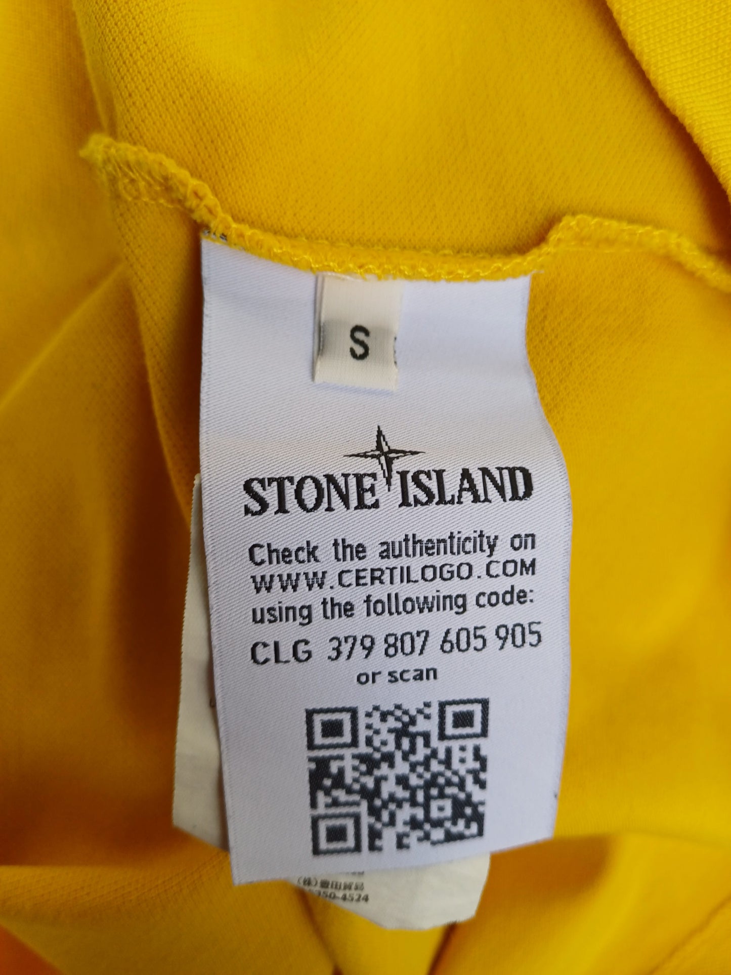 Stone Island Slim Fit Cotton Polo Button Shirt Mens S