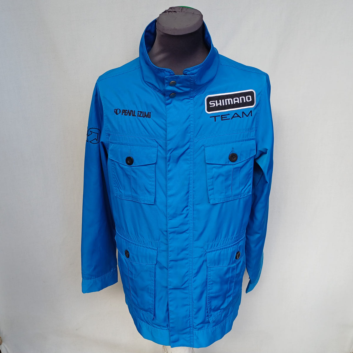 Shimano Team x Pearl Izumi Zip/Snap Nylon Jacket Mens M