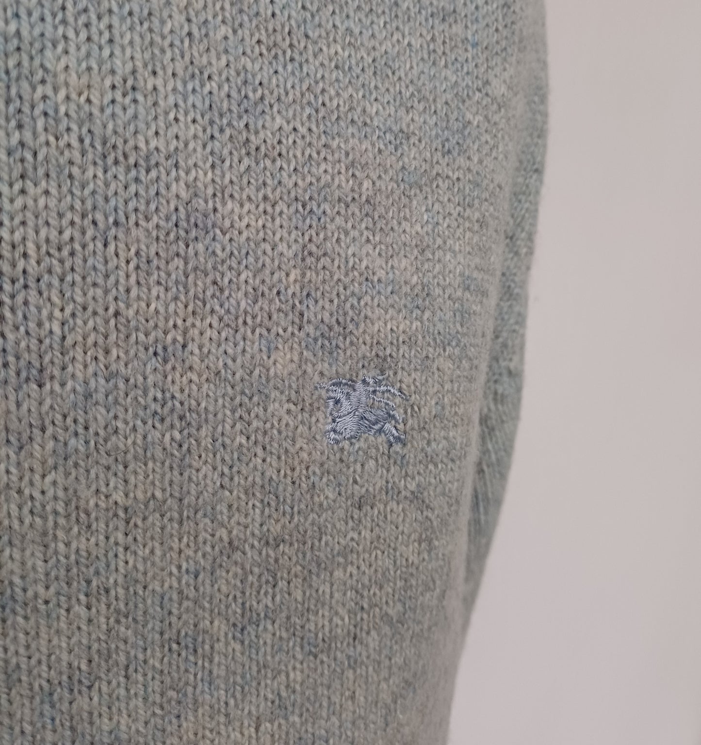 Burberry London Merino Wool/Cashmere Crew Neck Sweater Mens L