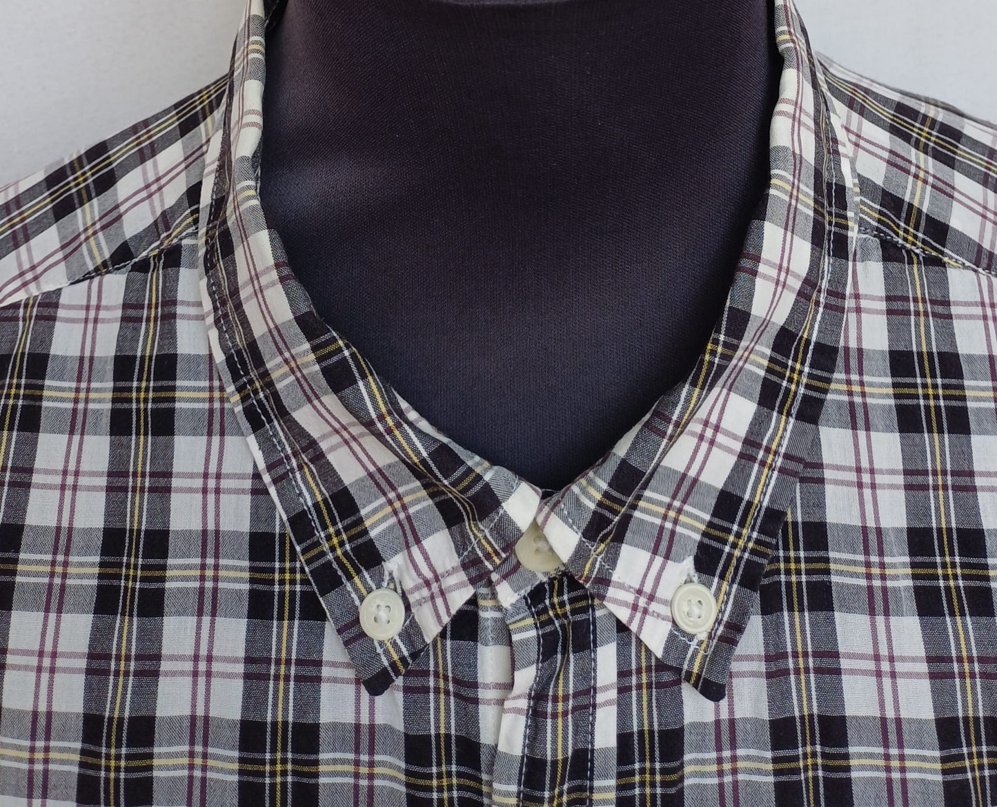 Dr. Martens 100% Cotton Plaid Button-Down Shirt Mens XL