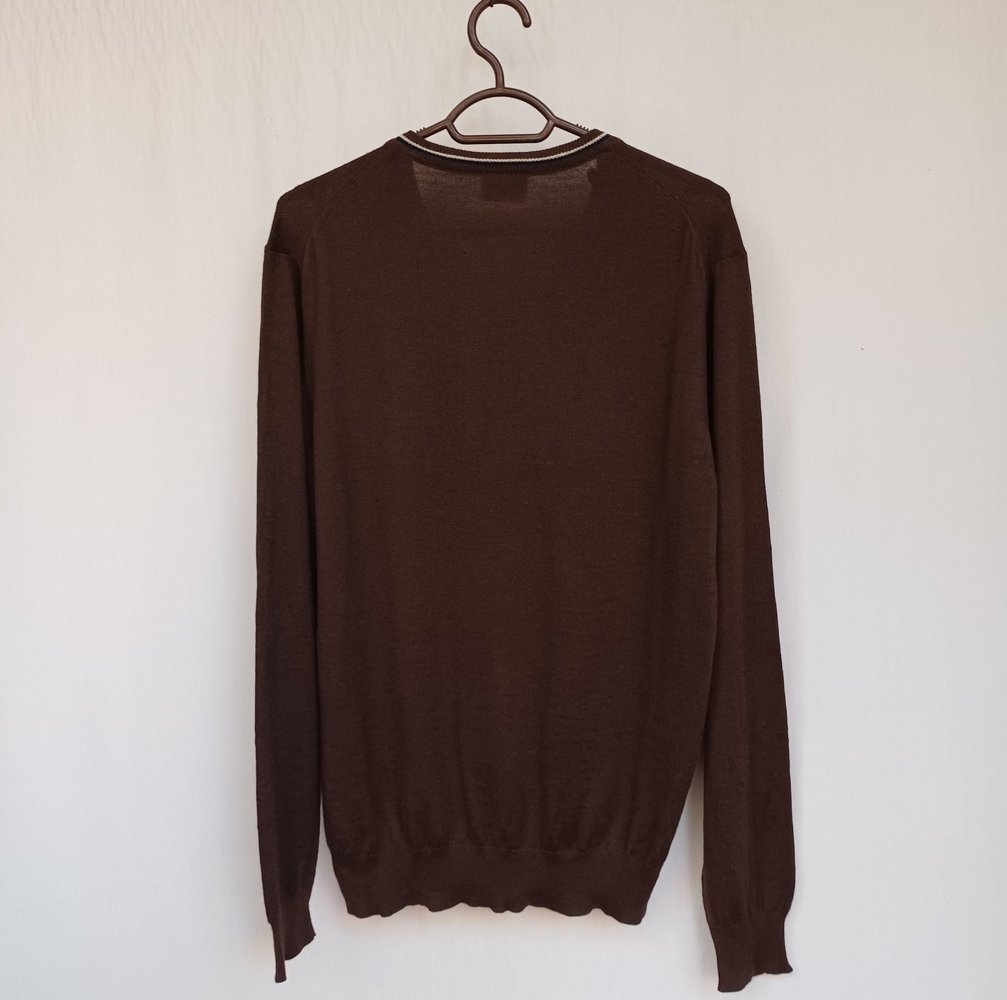 LaCoste Wool/Acrylic V-Neck Pullover Sweater Size 4/Mens Medium