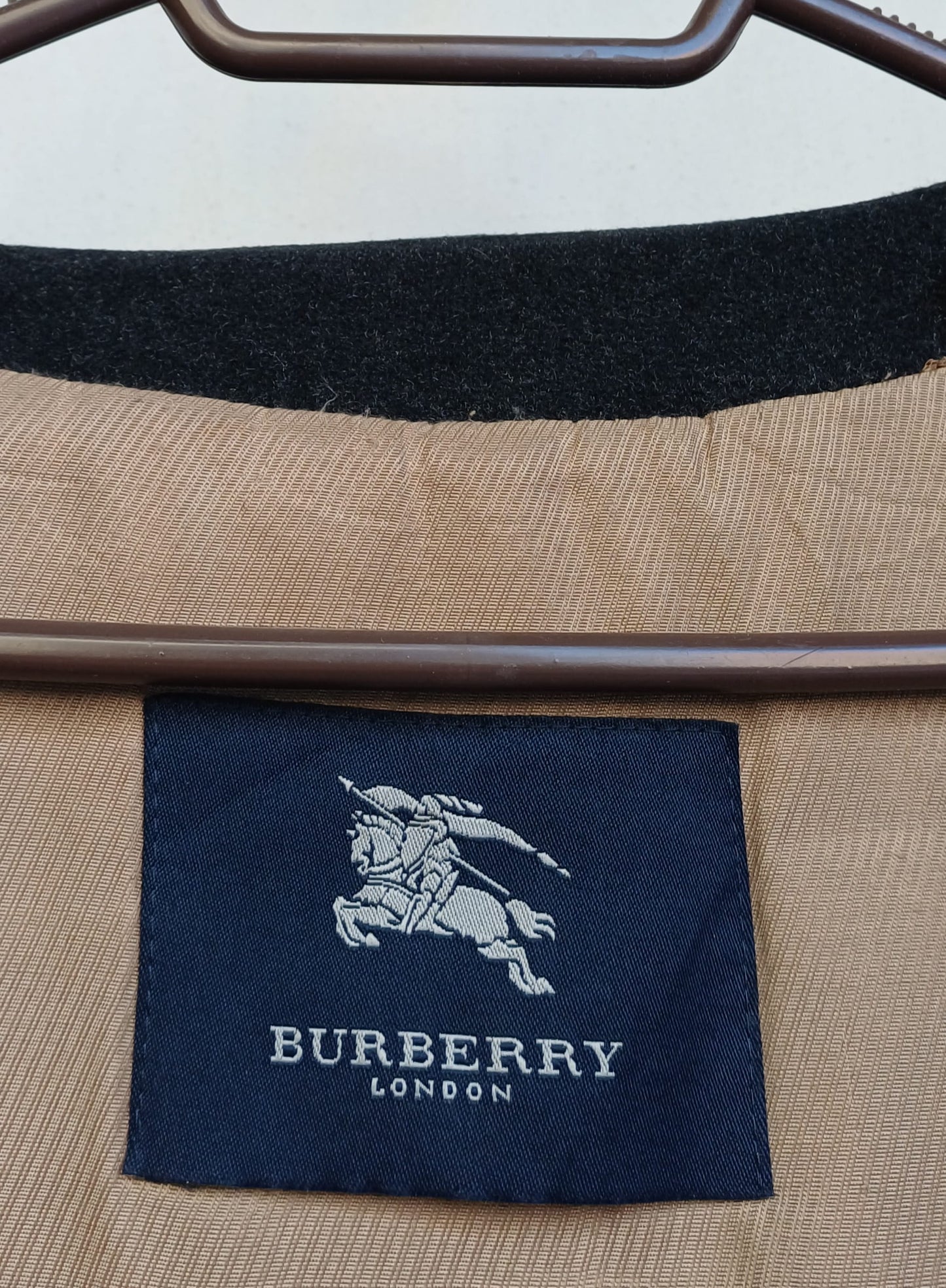 Burberry London Nova Check Lining Merino Wool Coat Overcoat Size 3/Mens S