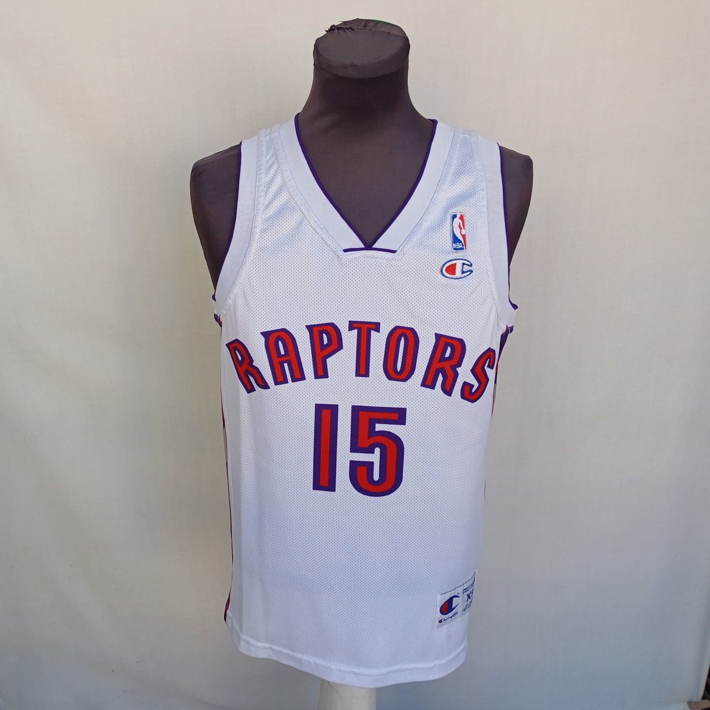 Vintage Toronto Raptors #15 Carter Champion Shirt Mens XS