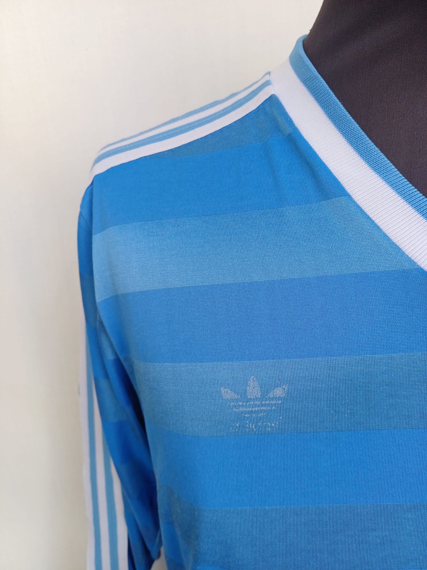 Vintage 80s Adidas Template Football Shirt Mens L