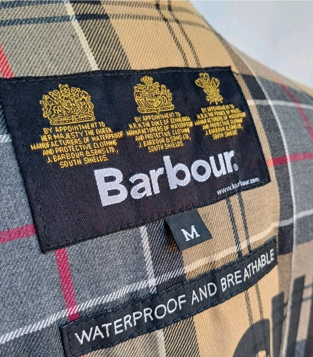 Barbour T1149 Carbon Finish International Jacket Zip/Snap Coat Mens M