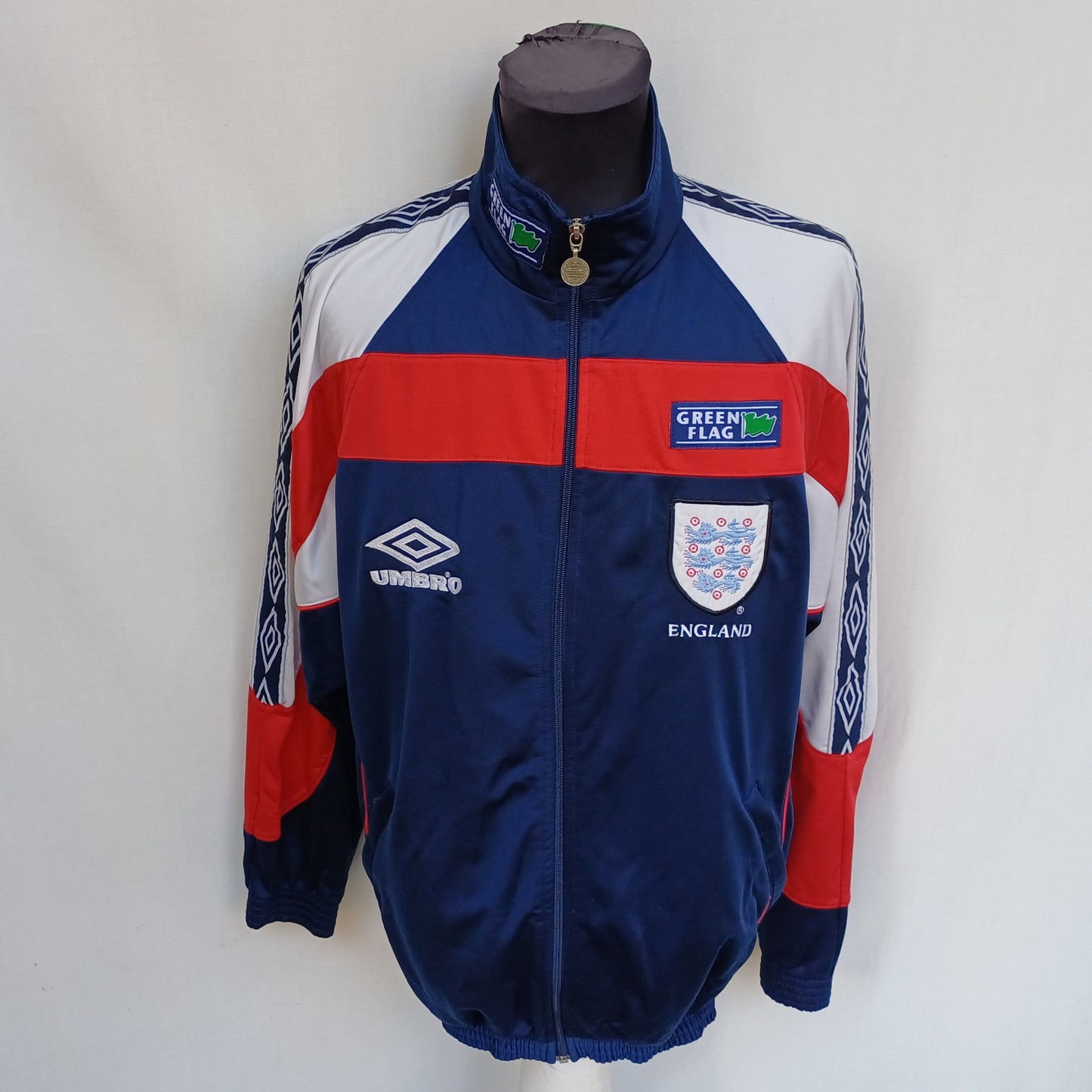 England 1998/1999 Umbro Track Top Jacket Mens L