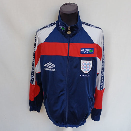 England 1998/1999 Umbro Track Top Jacket Mens L