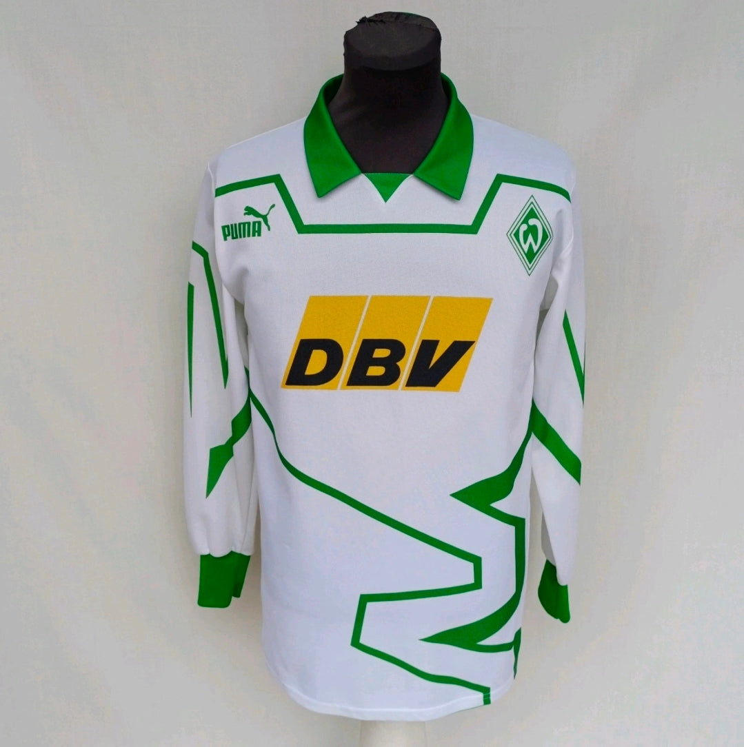 Werder Bremen 1993/94 Puma Home Football Jersey L/S Shirt Mens S