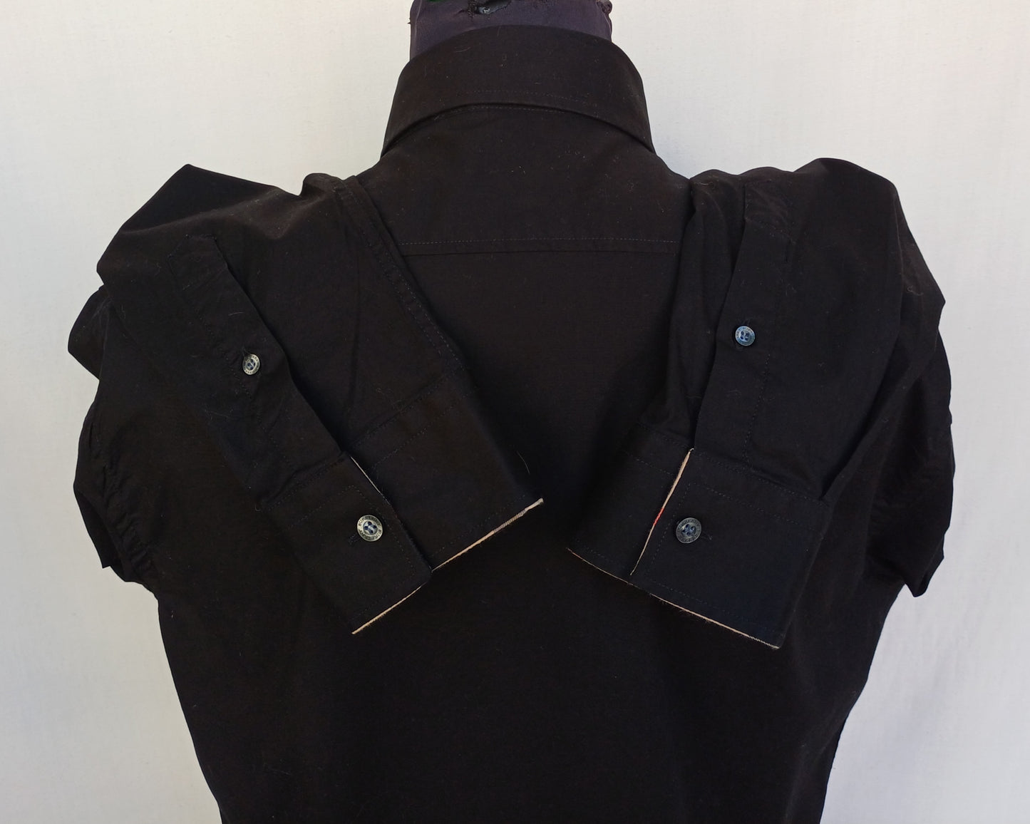 Burberry Brit Nova Check Cotton Button-Up Shirt Size Mens L