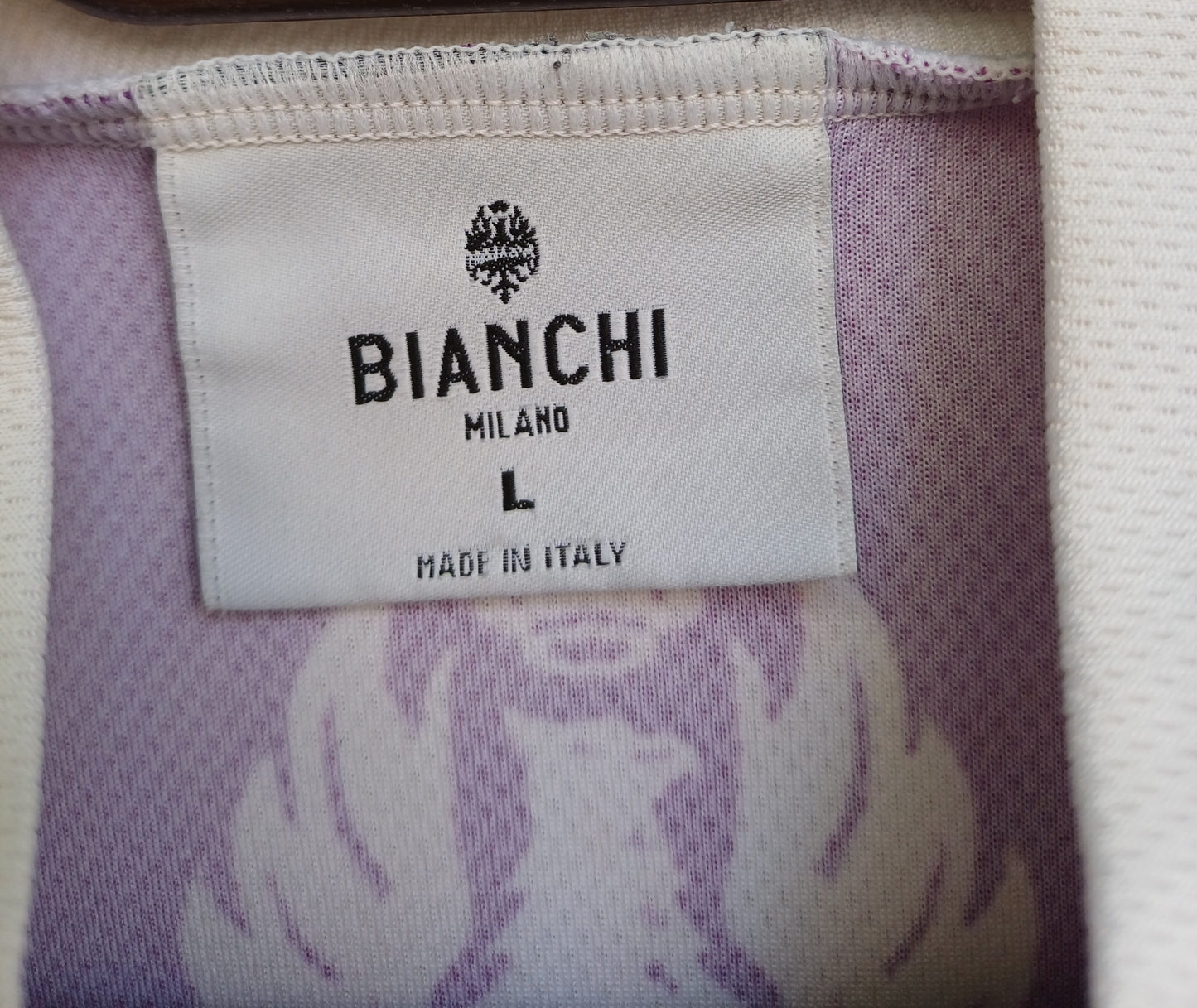 Bianchi Milano Full Zip Cycling Jersey Mens L