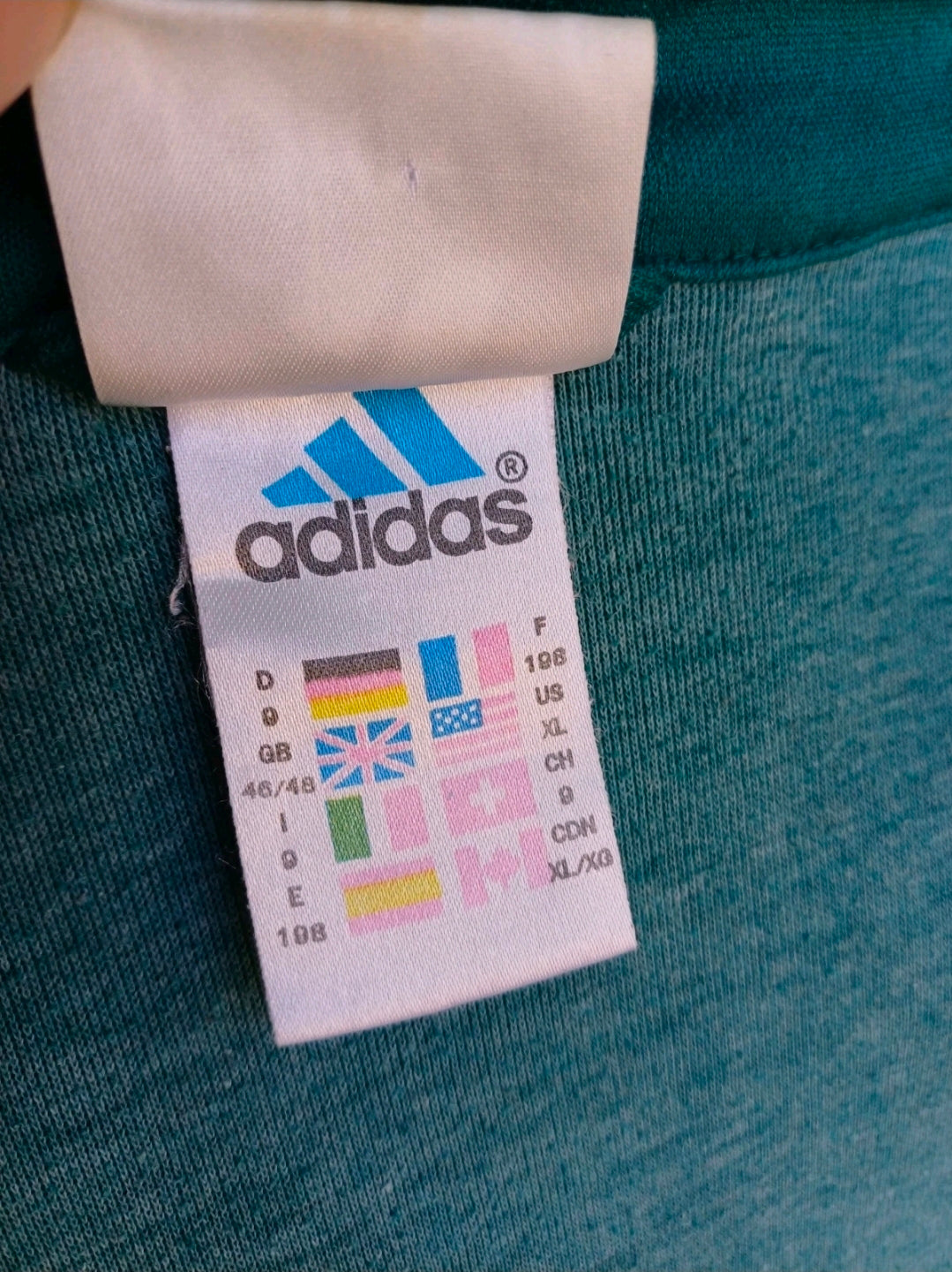 Vintage 90s Adidas Full Zip Track Top Jacket Striped Mens XL