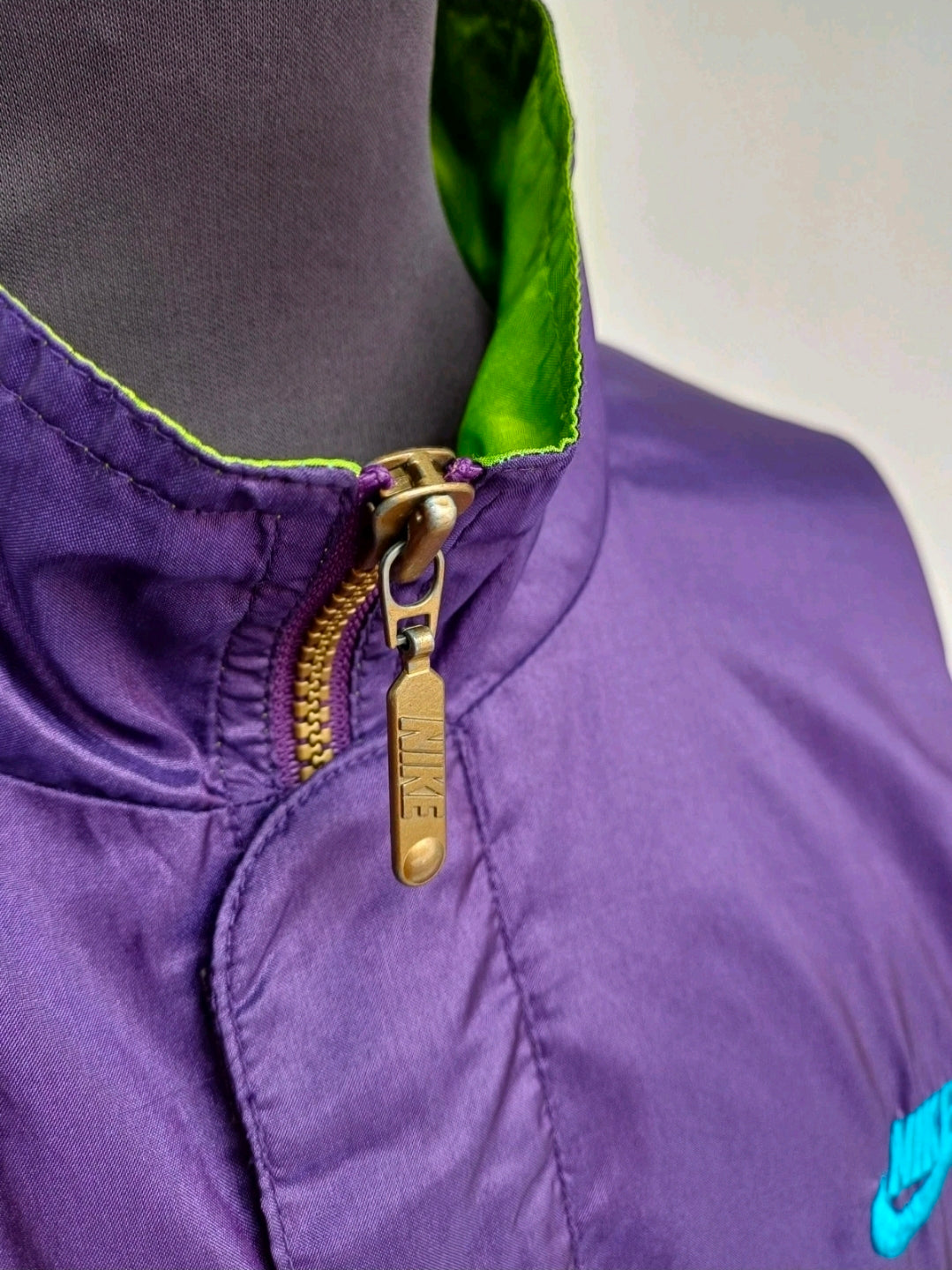 Vintage Nike Premier Big Logo Windbreaker Track Top Jacket Mens L