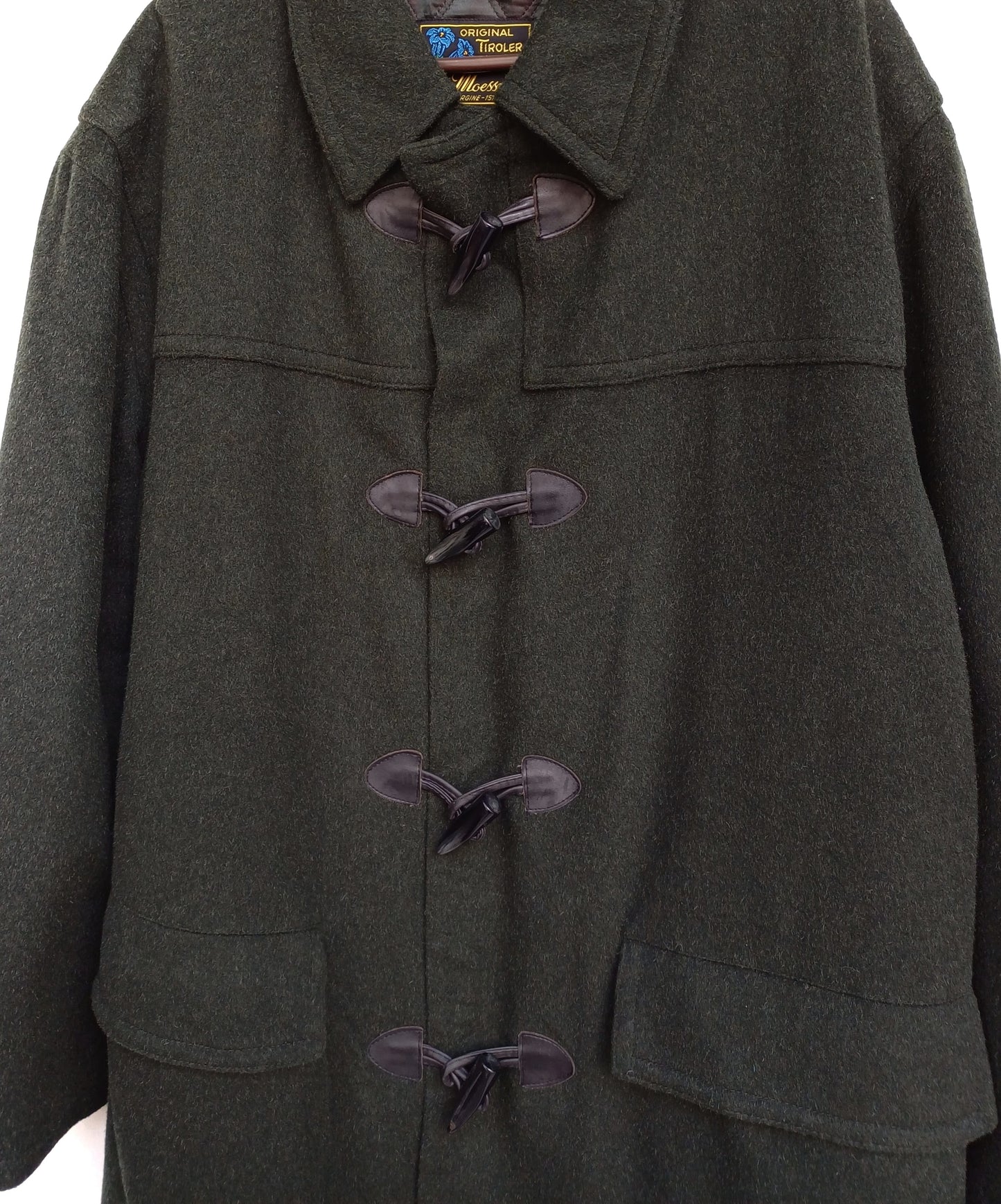 Tiroler Loden Moessmer Mens Wool/Alpaca Duffle Coat Long Overcoat EU 48