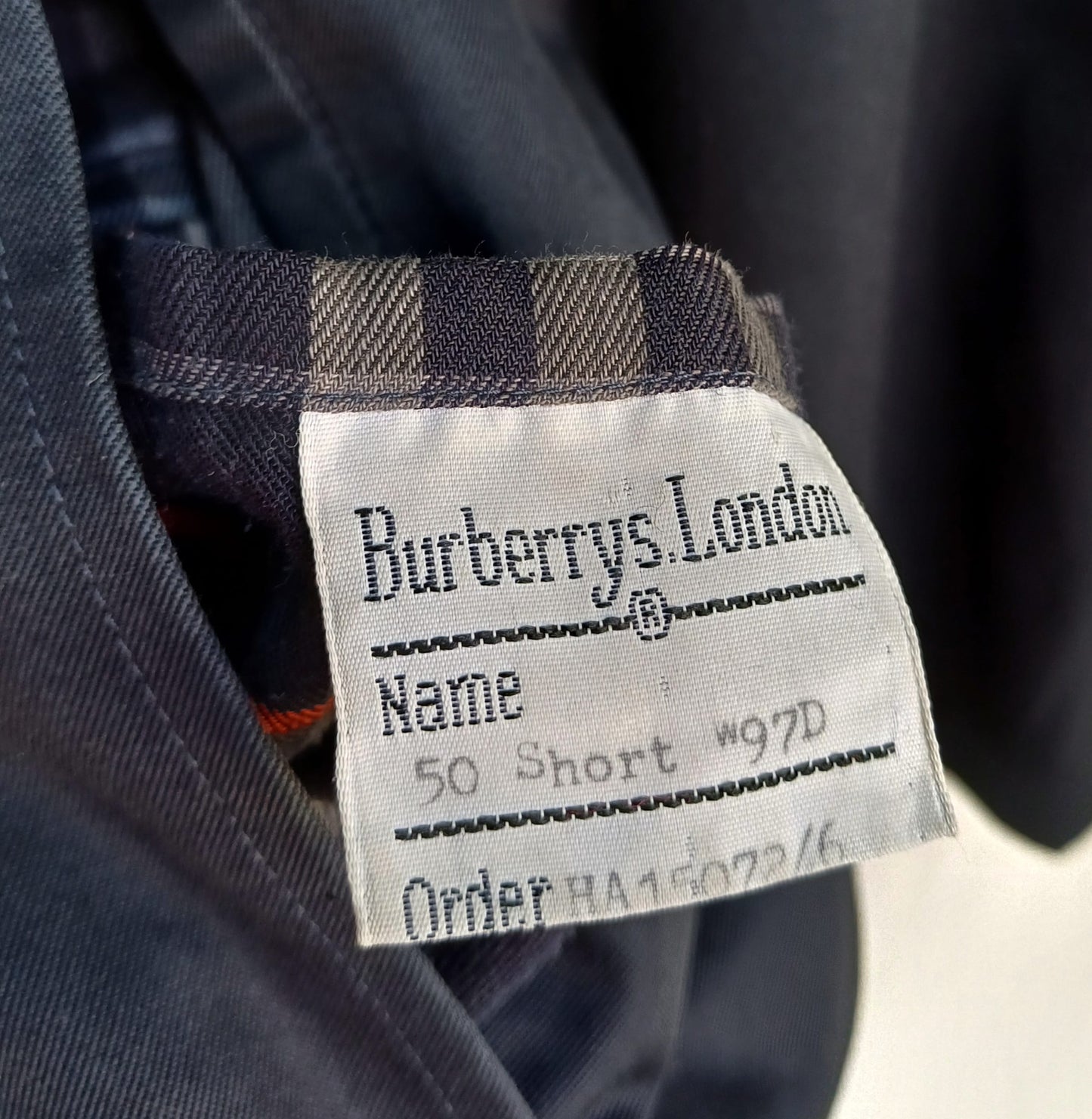 Vintage Burberrys Nova Check Lining Trench Coat Size EU 50