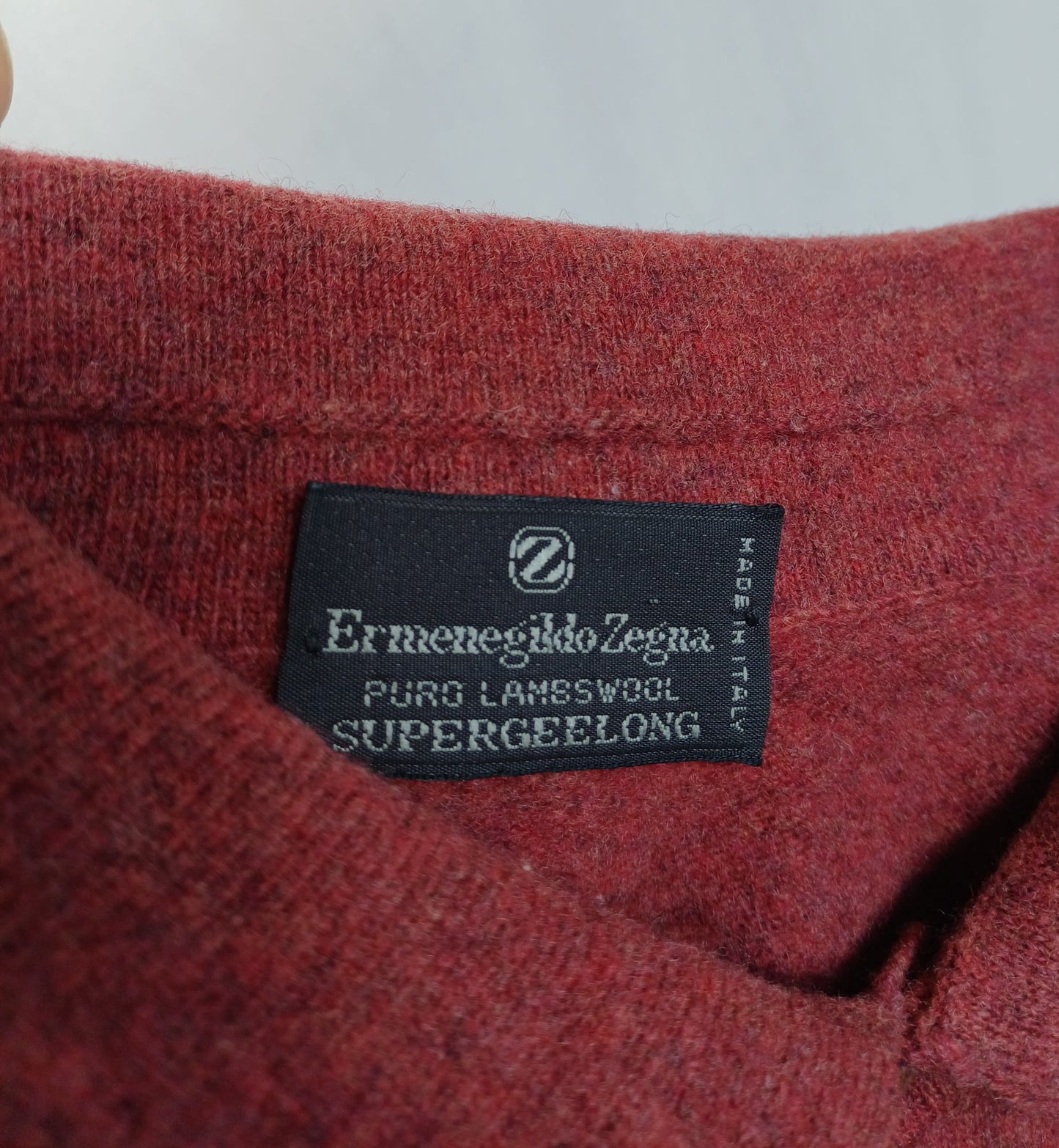 Ermenegildo Zegna Pure Lambswool Supergeelong Pullover Sweater Size 50