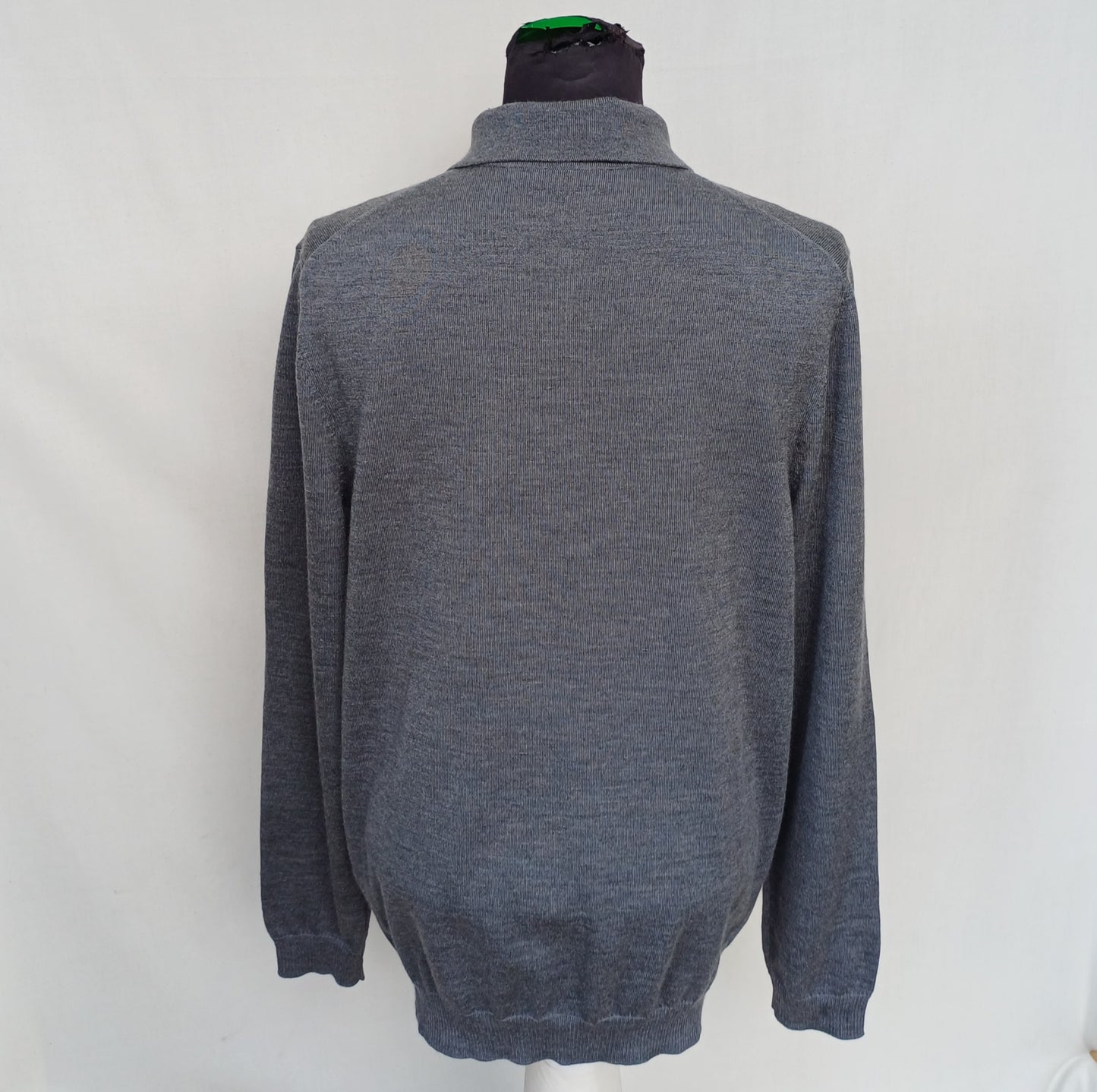 Hugo Boss Merino Wool Button Pullover Sweater Mens XL