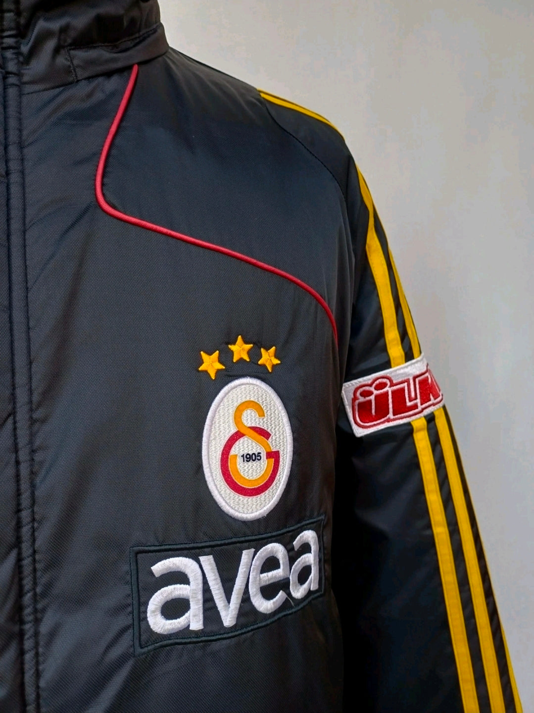 Galatasaray 2008/09 Adidas Bench Coat Long Padded Jacket Mens L