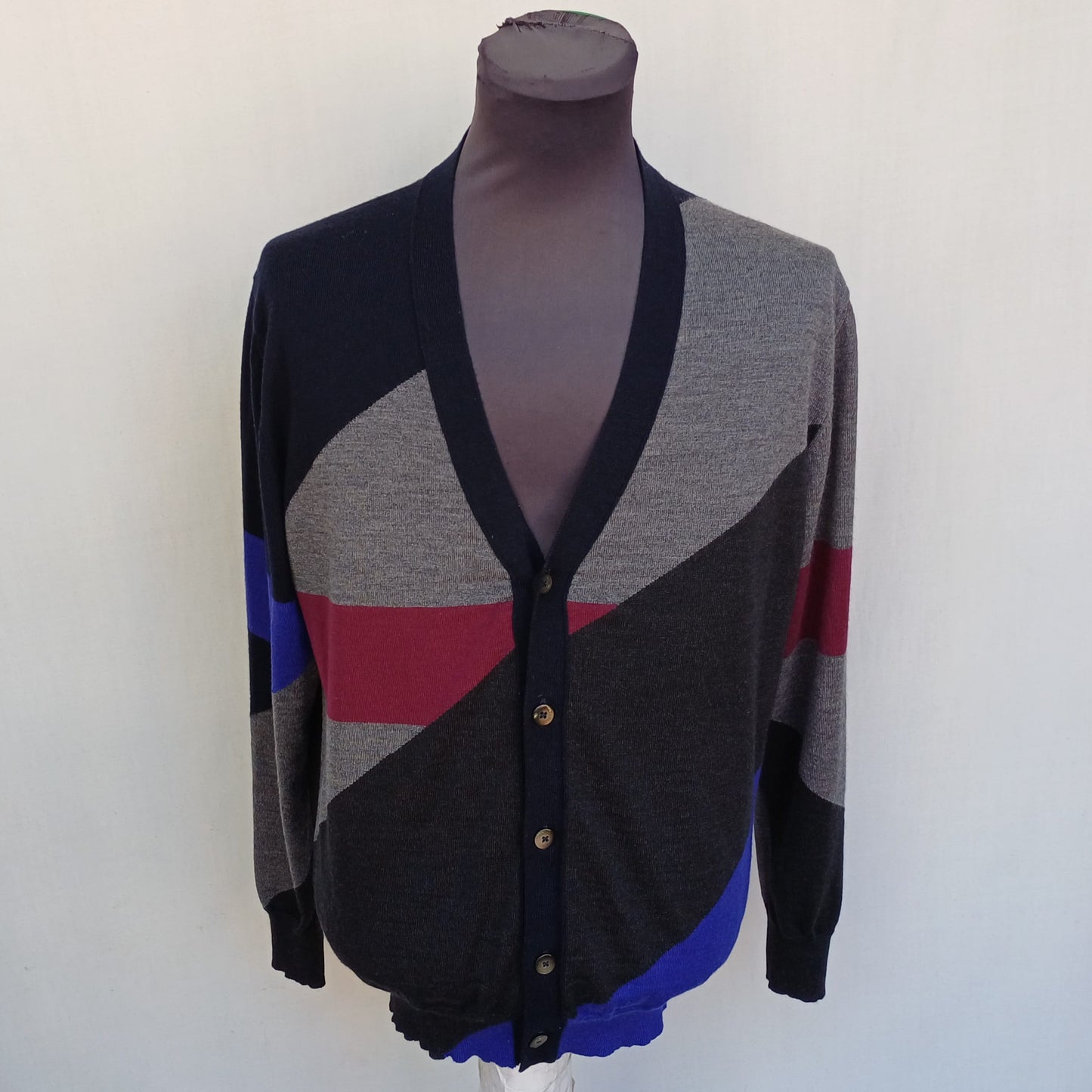 Etro Button Wool Cardigan Sweater Mens M