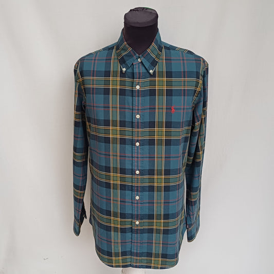 Vintage Polo Ralph Lauren Plaid Button Down Long Sleeve shirt Mens M