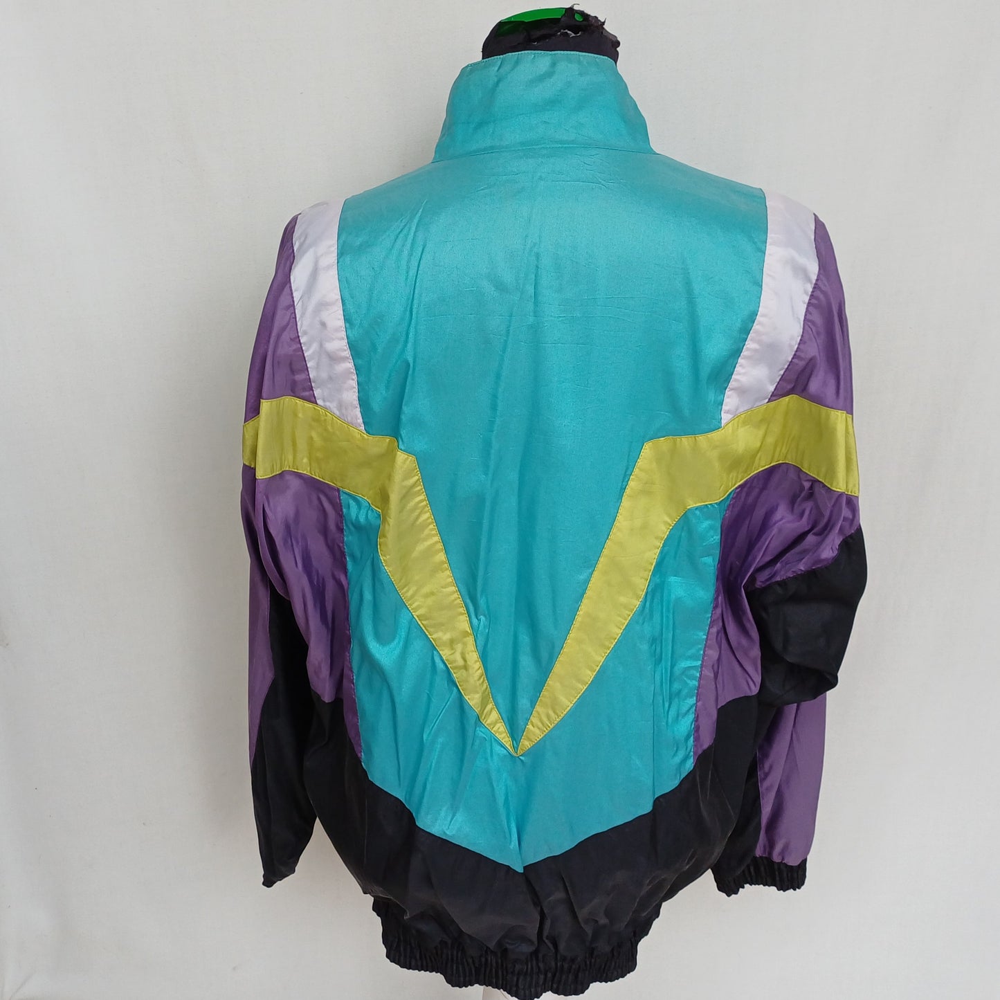 Vintage 90s Adidas Nylon Zip Track Top Jacket Mens M