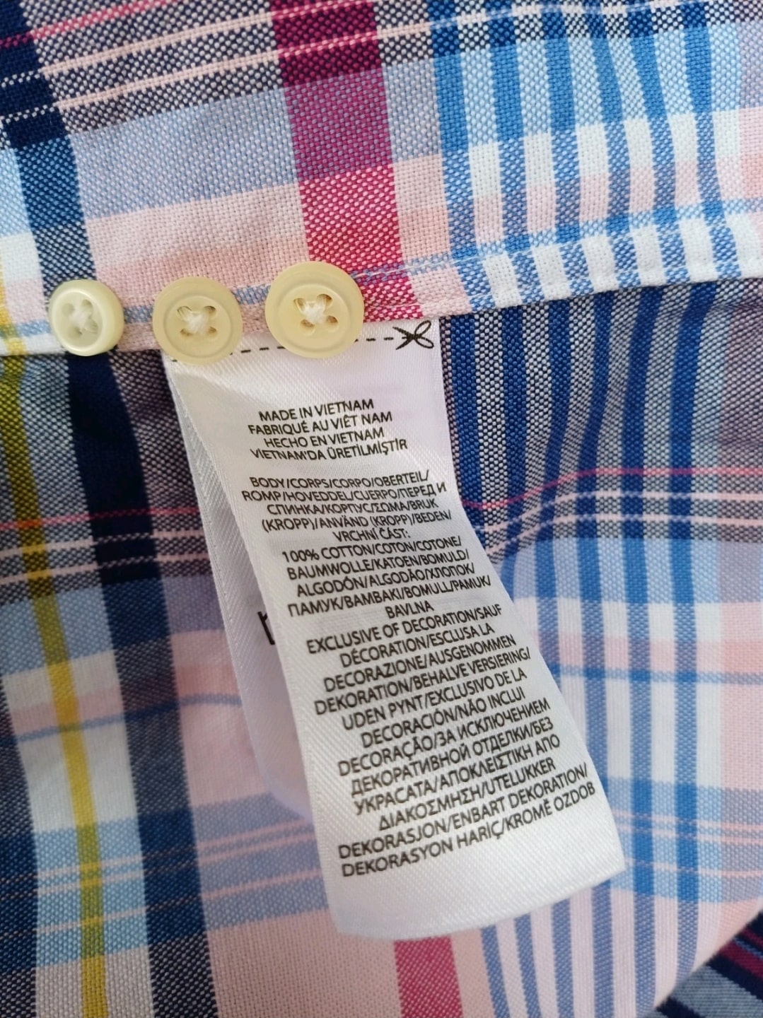 Ralph Lauren Custom Fit button-Up Check Long Sleeve shirt Mens S