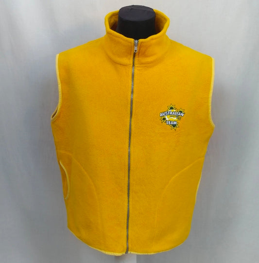 Australia Davis Cup Team Concept Sports Fleece Vest Zip Gilet Mens M