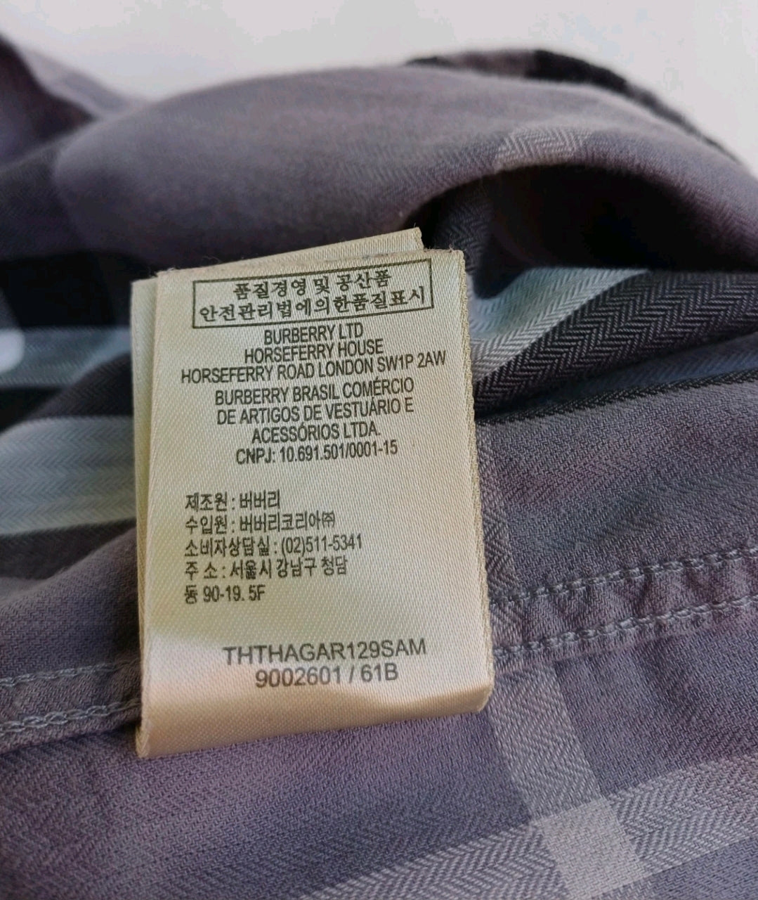 Burberry Brit 100% Cotton Button Down Shirt Size Mens M