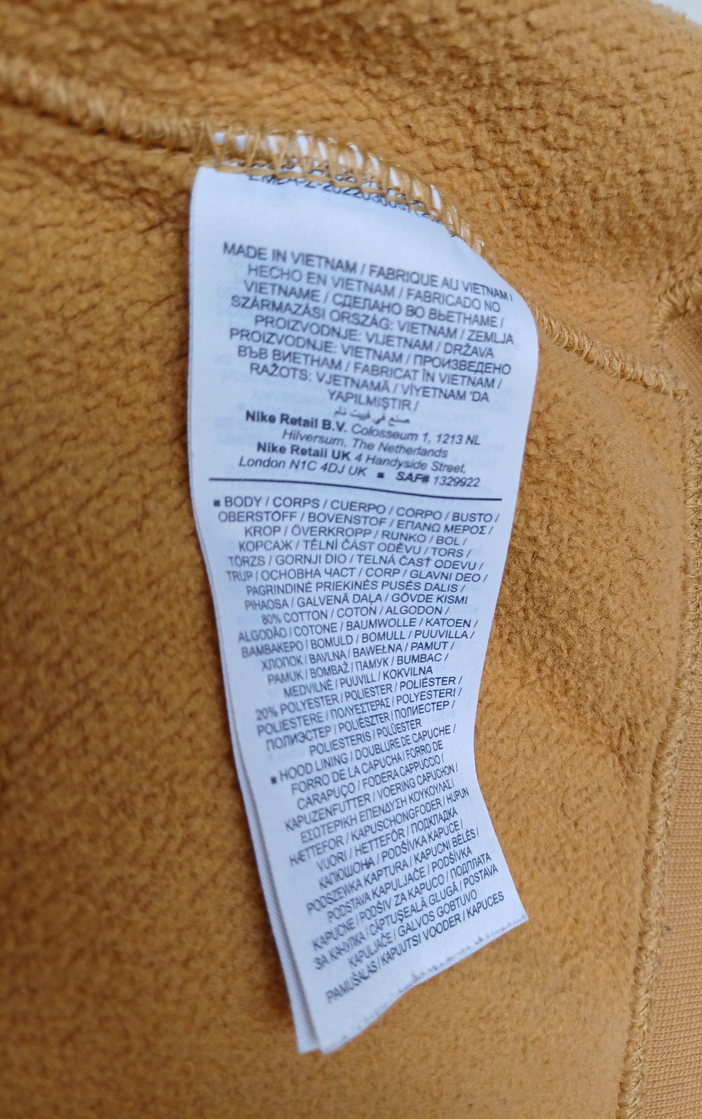 Nike Worldwide Logo Hoodie Mens L