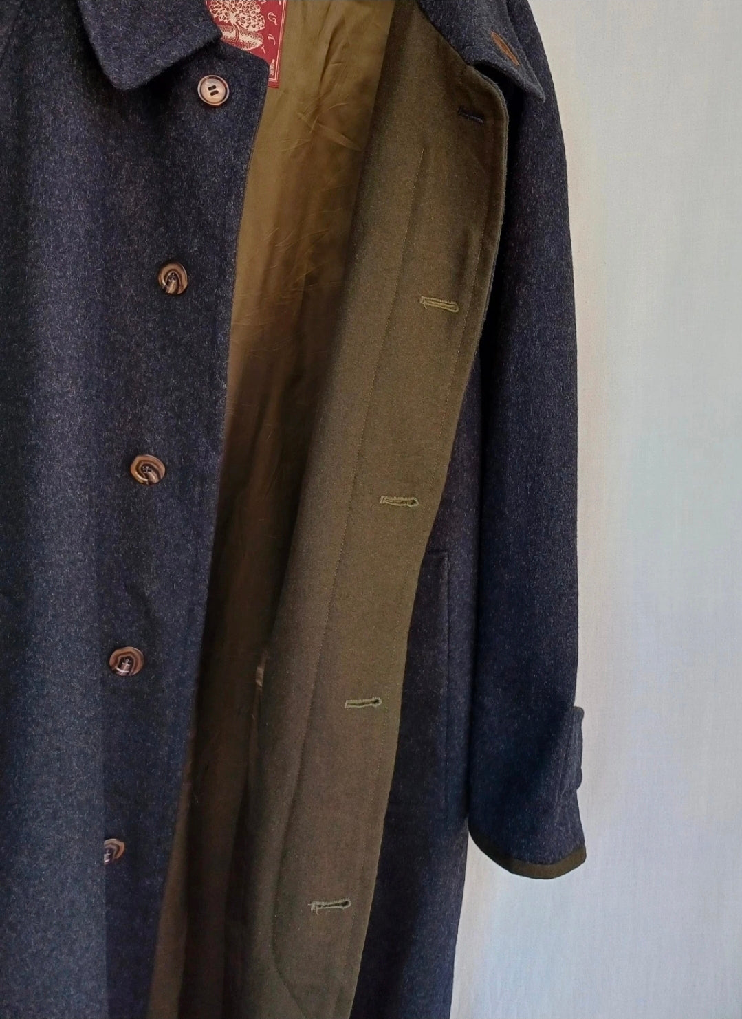 Schneiders Salzburg Mens Wool/Alpaca Button Coat Long Overcoat EU 52/US-UK 44