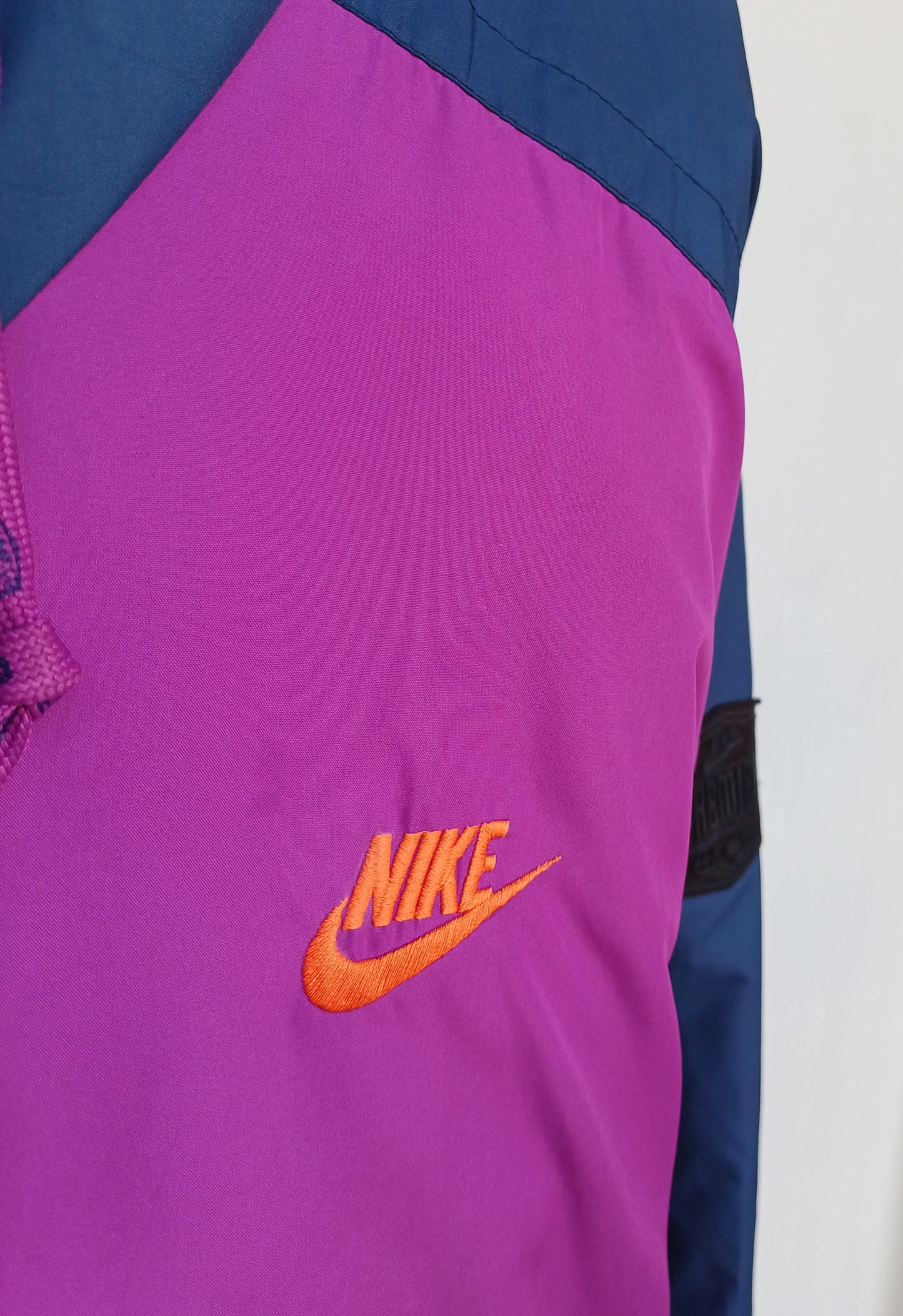 Vintage 90s Nike Multicolor Windbreaker Track Top Jacket Mens XL