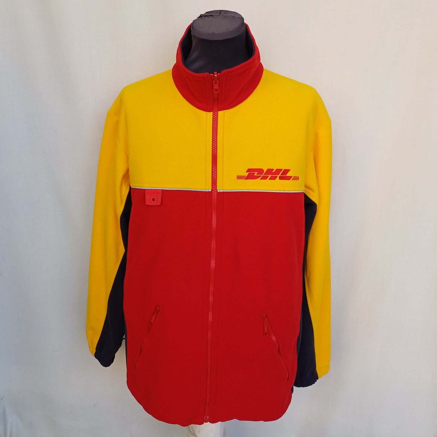 DHL WindStopper Full Zip Fleece Jacket Mens L