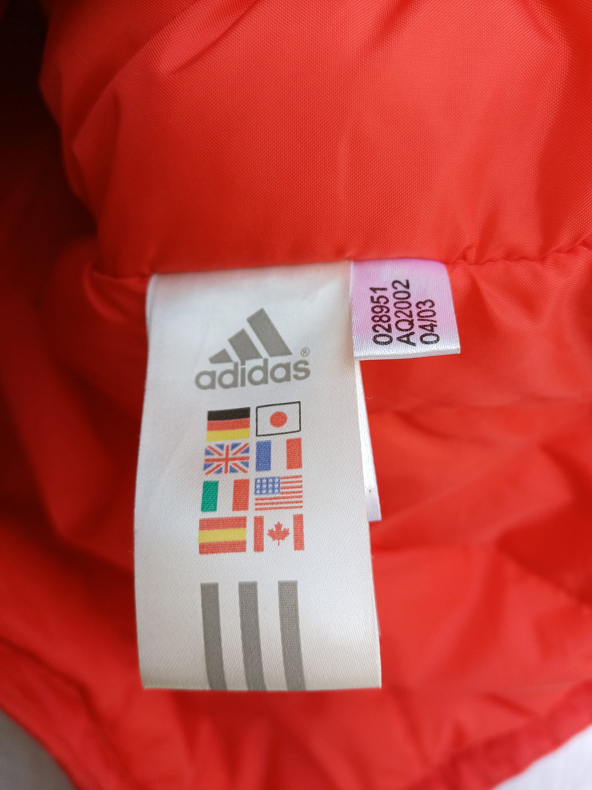 Benfica 2003 Adidas Padded Bench Coat Mens M