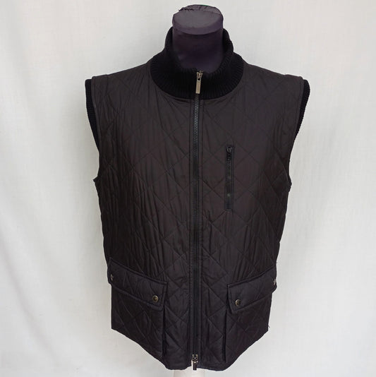 Burberry London Full Zip Quilted Vest Mens L/XL