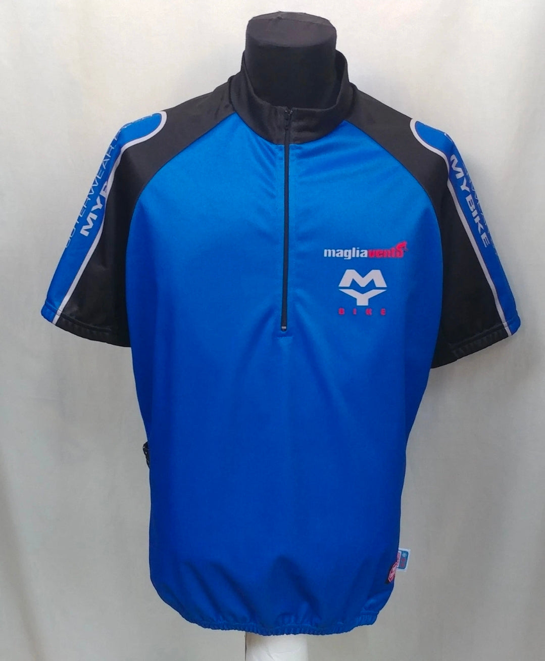 Maglia Vento MyBike Gore Wind Stopper Zip Cycling Jersey Mens 2XL