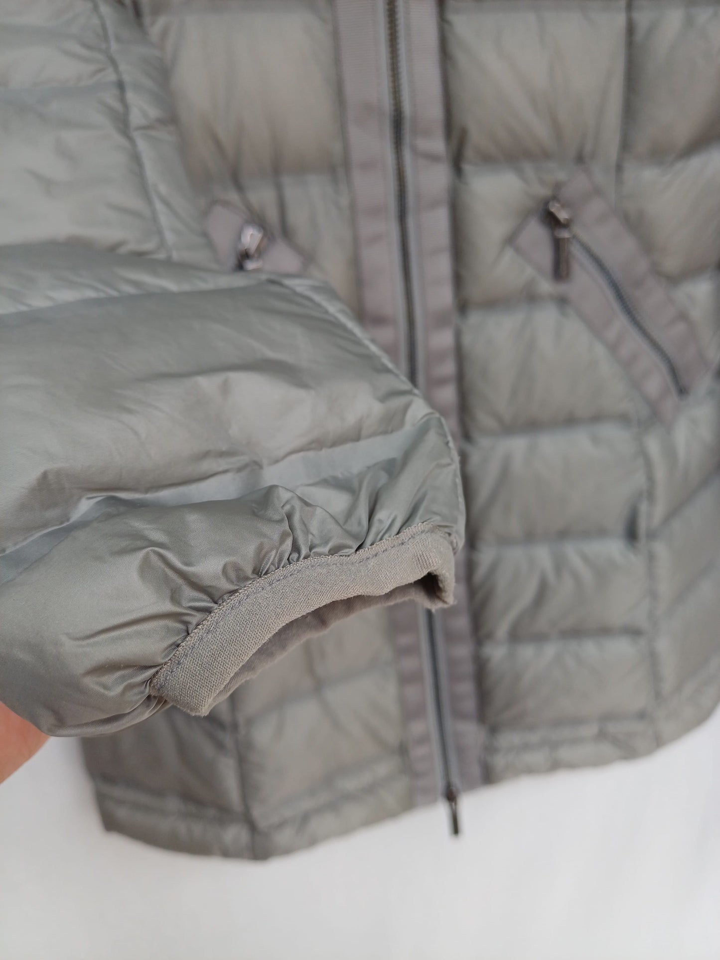 Armani Exchange Womens Zip Quilted Puffer Down Long Jacket Size XS