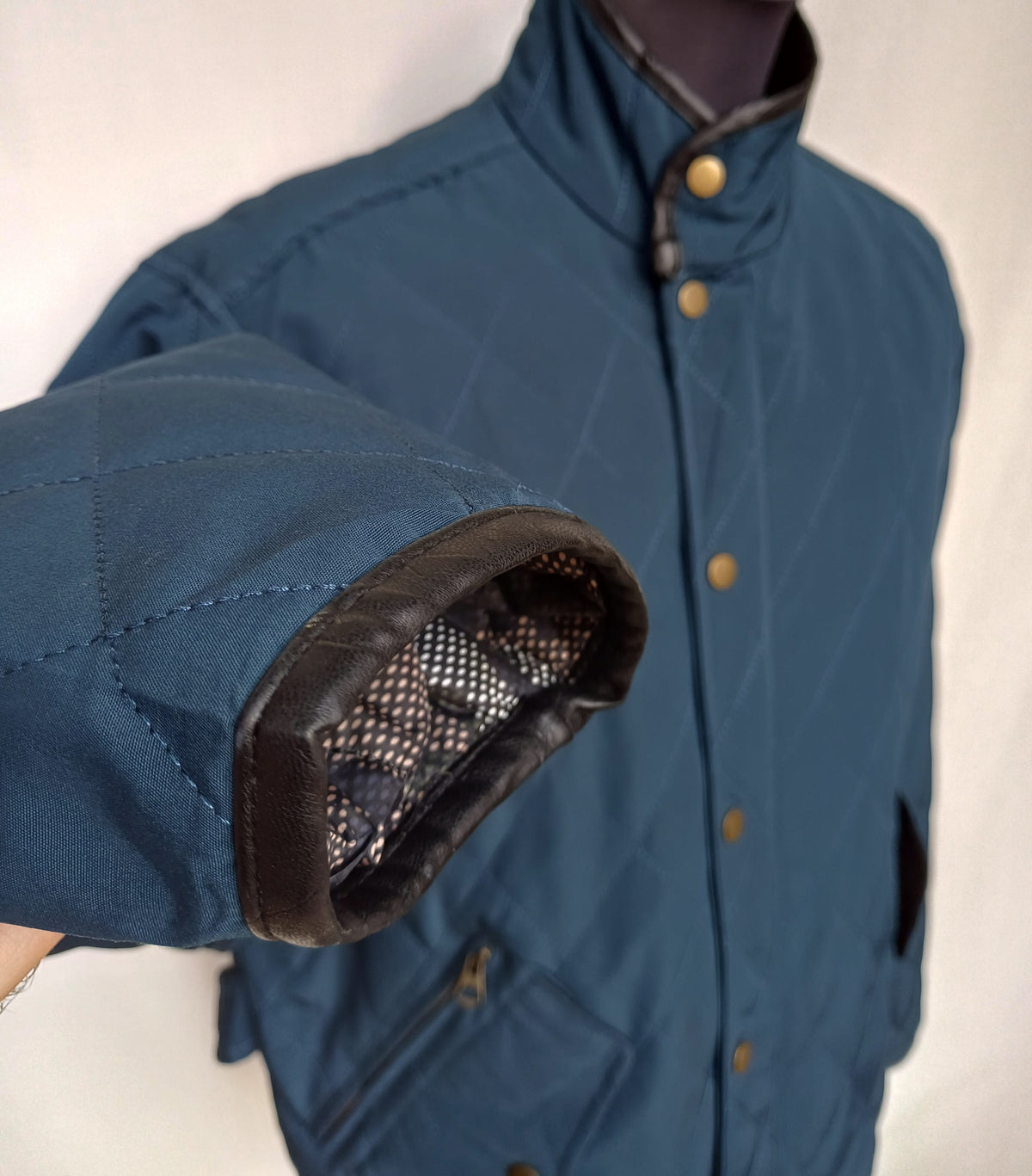 Robert Graham Corduroy Collar Quilted Padded Jacket Mens M