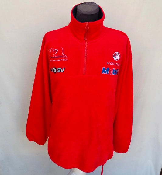 Vintage Holden Racing Team HSV Lions Den Zip Fleece Pullover Sweater Mens XL