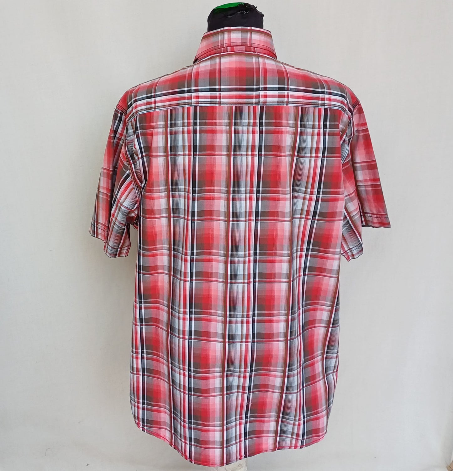 Lot Of 3 Engbers 100% Cotton Button-Up Check Shirt Size 43-44/Mens XL Oversized