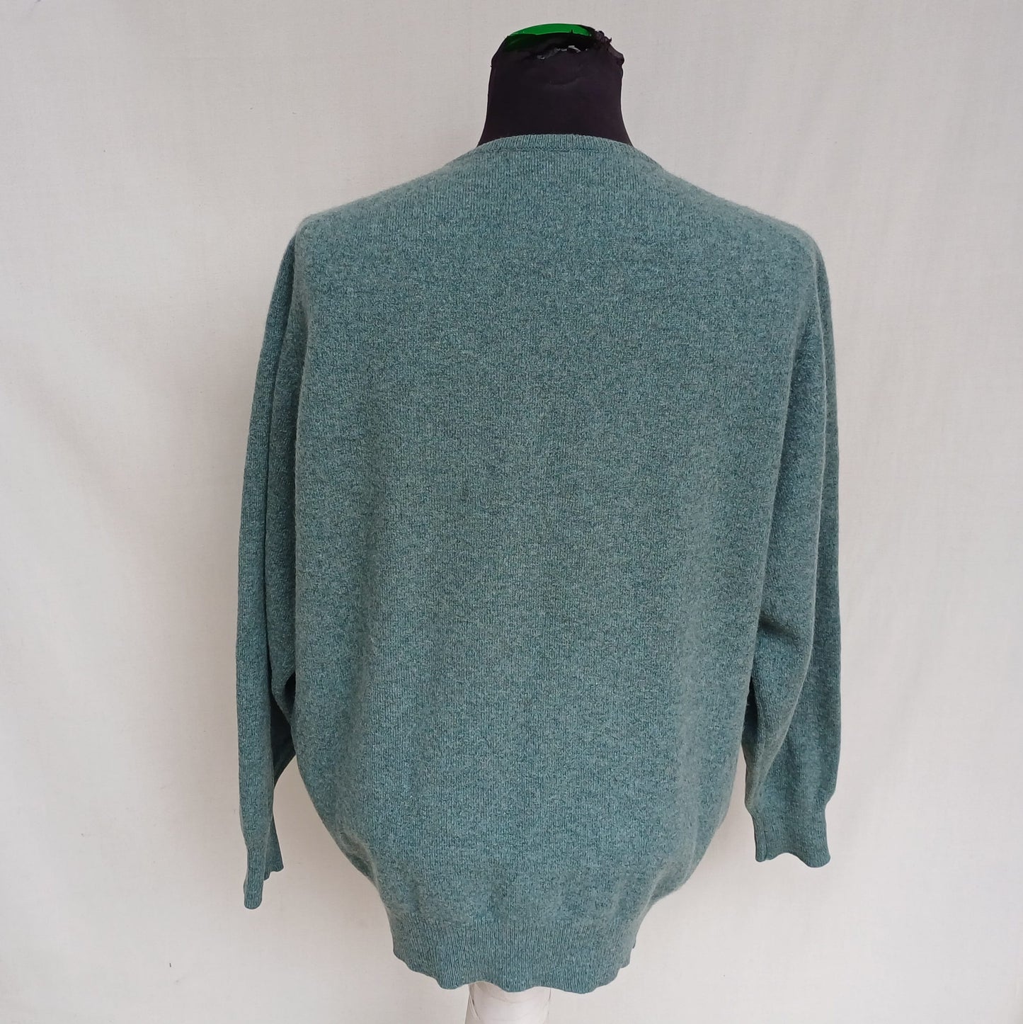 William Lockie Lambswool Crew Neck Sweater Scotland Jumper Mens L