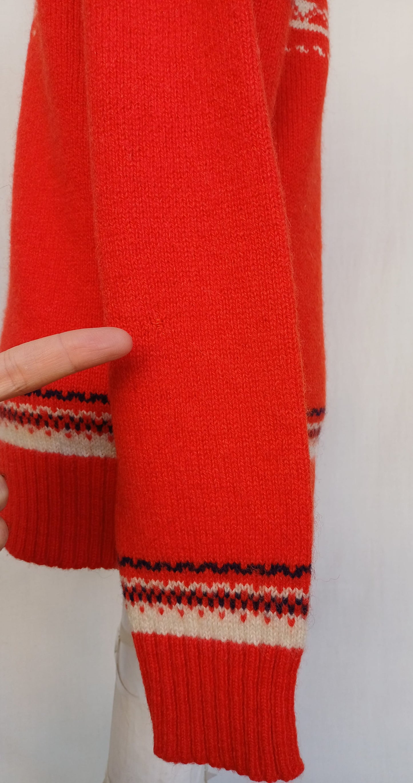 Vintage Geiger Pure Wool Pullover Sweater Size EU 50