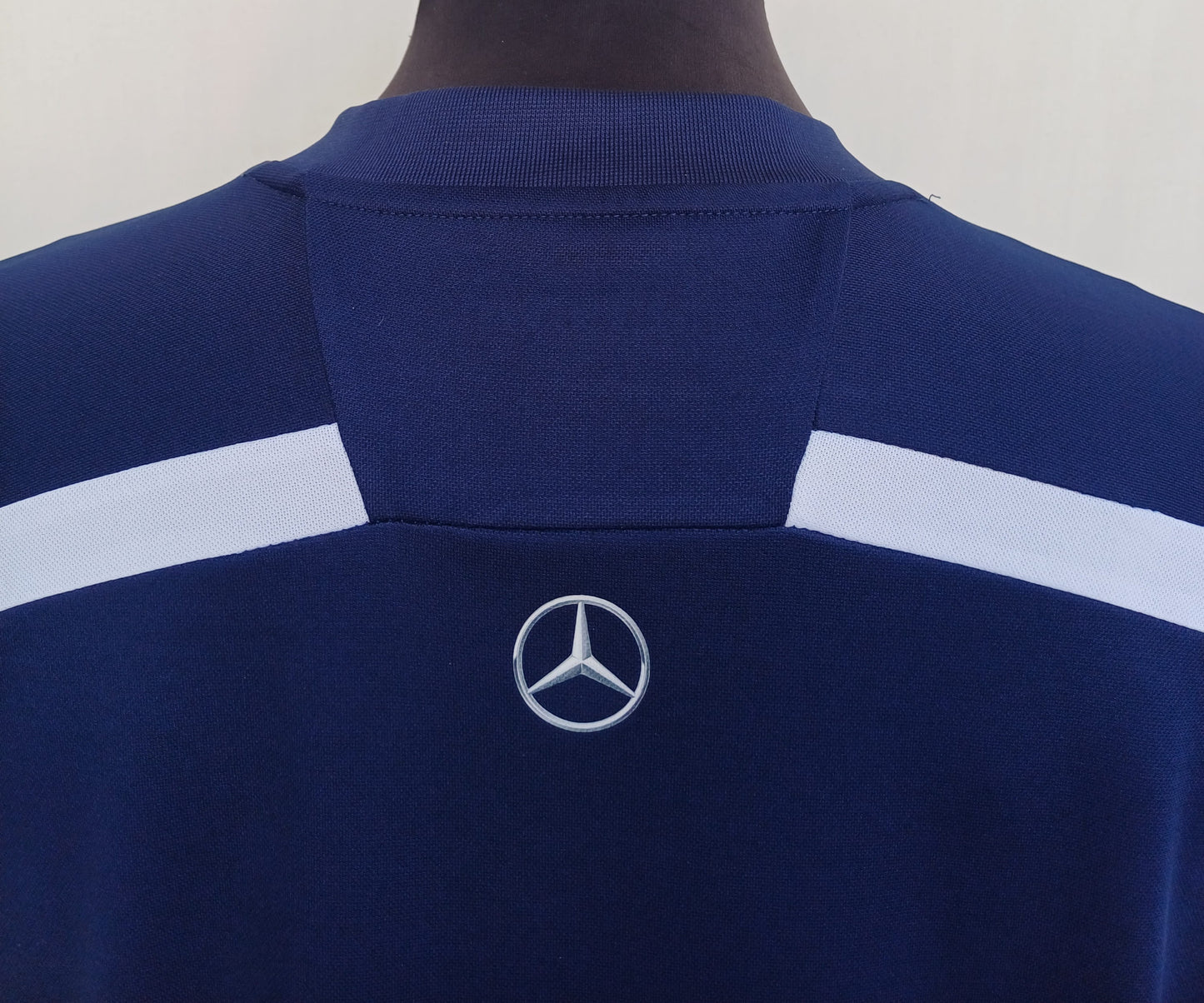 Mercedes Lotto Navy Blue T-Shirt Mens L