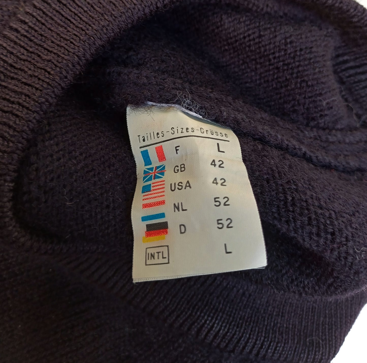 Saint James Wool Crew Neck Pullover Sweater Jumper Mens L