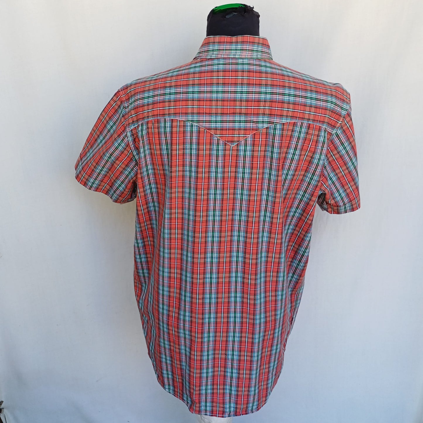 Levi Strauss Classic Fit Cotton Check Button-Up Shirt Mens L