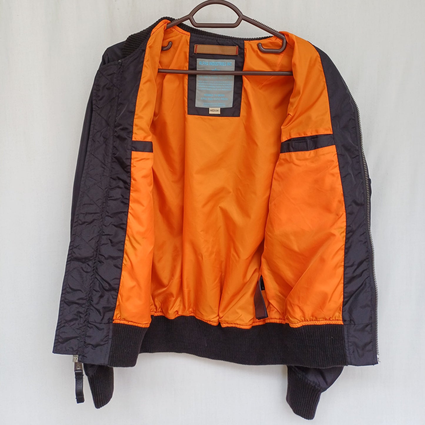 Alpha Industries Full Zip MA-1 Bomber Jacket Size Boys M