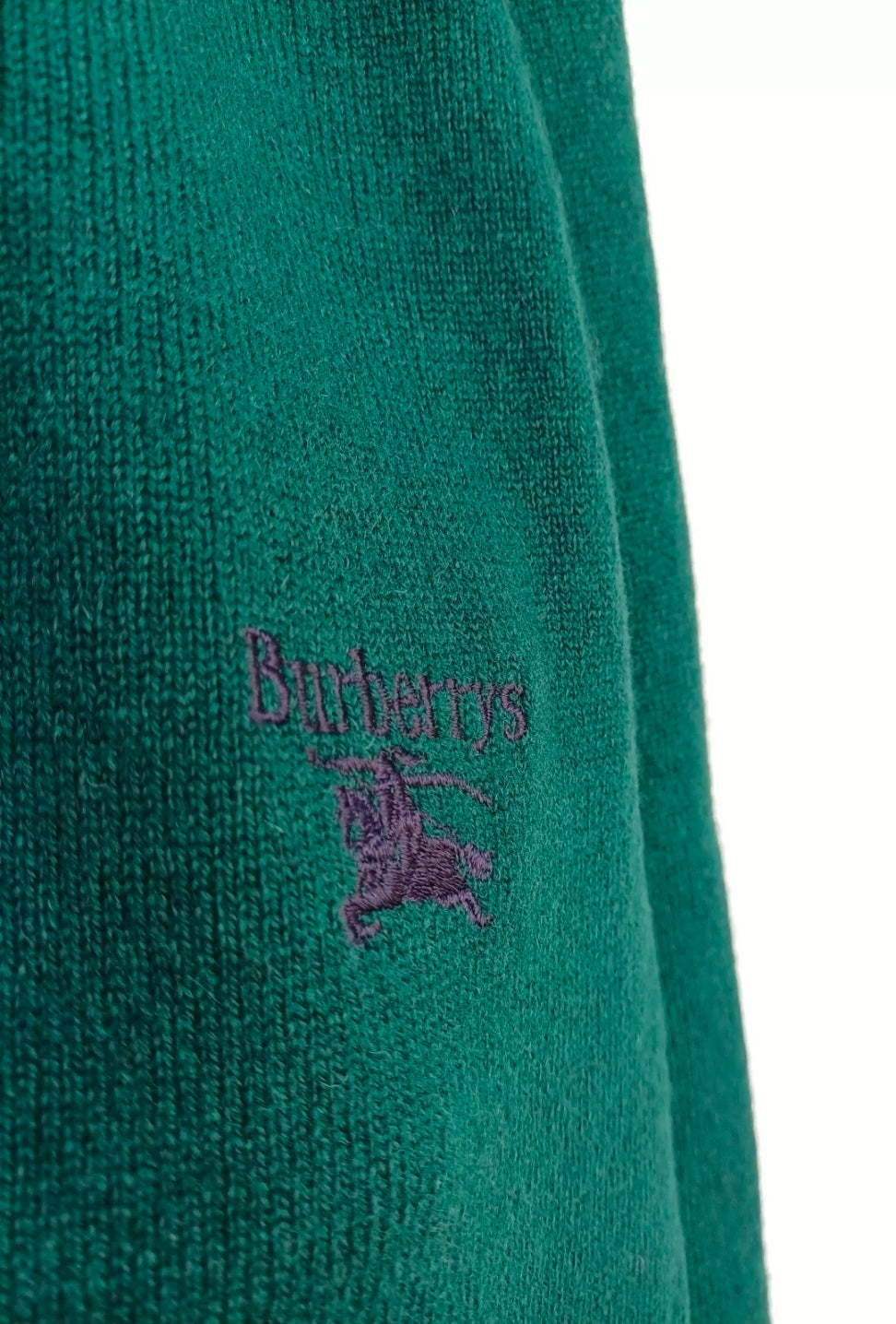 Vintage Burberrys Pure Lambswool Button Cardigan Sweater Mens L