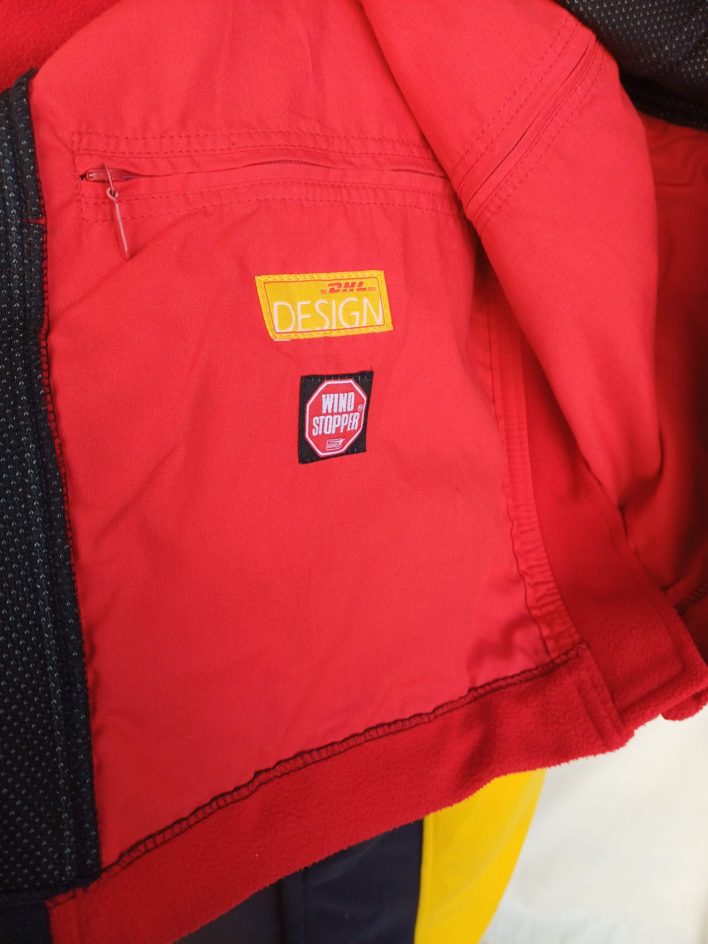 DHL WindStopper Full Zip Fleece Jacket Mens L